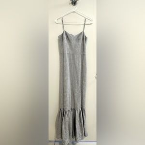 NWT Intermix blue and white striped long dress in a size 2